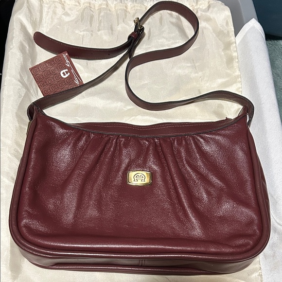 Etienne Aigner Burgundy Crossbody Bag - Picture 2 of 8